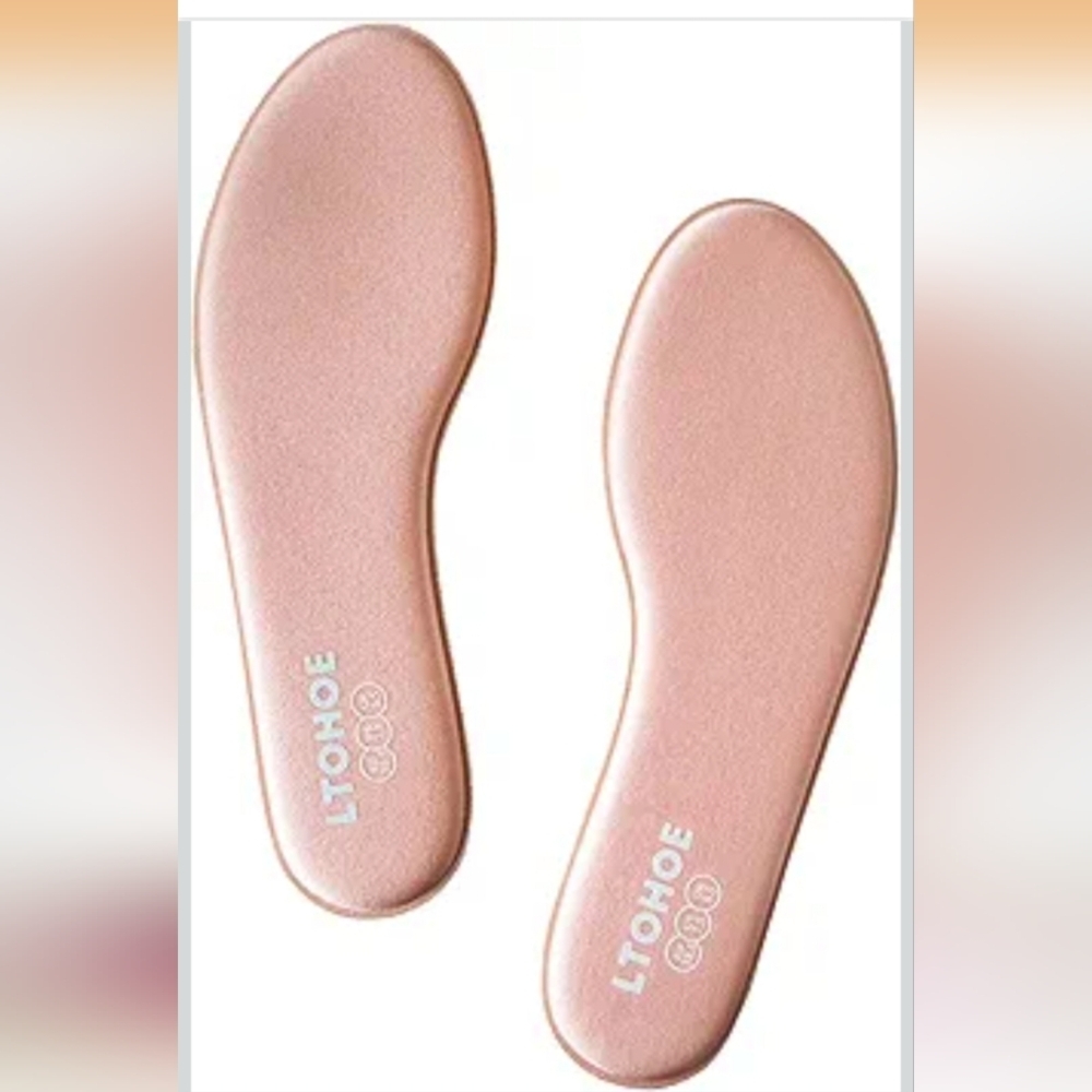 LTOHOE Women's Memory Foam Insoles (Pink, Size 7) (NWT)